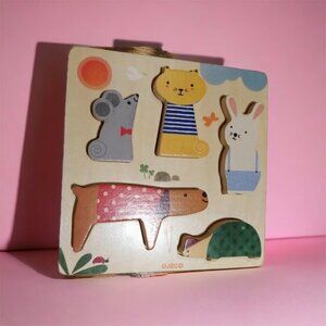 DJECO Baby Wooden Children's 5 Piece Puzzle Made in France